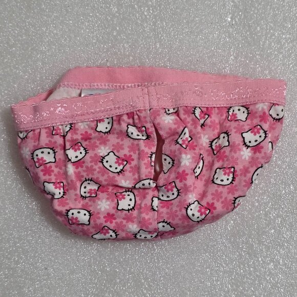 Build-a-Bear Hello Kitty Pink & White Floral Underwear 2010 2/ Tail Hole - Picture 2 of 2